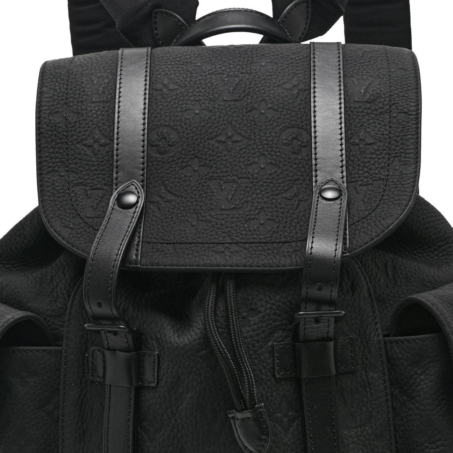 Louis Vuitton Taurillon Monogram Christopher MM Backpack Black 7 of 9