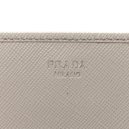 Prada Saffiano Metal Oro Chain Wallet Pomice 5 of 11