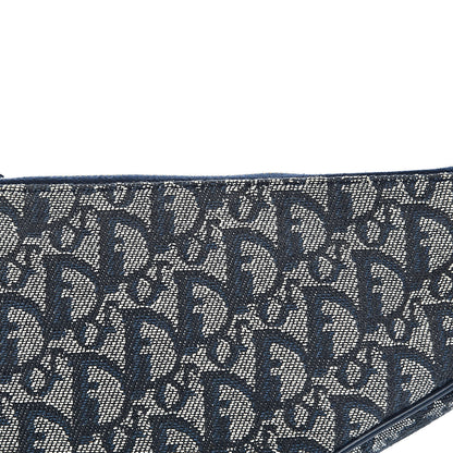 Christian Dior Monogram Mini Saddle Pochette Navy 10 of 10