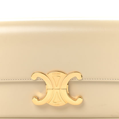 Celine Natural Calfskin Triomphe Shoulder Bag Pampa 9 of 12