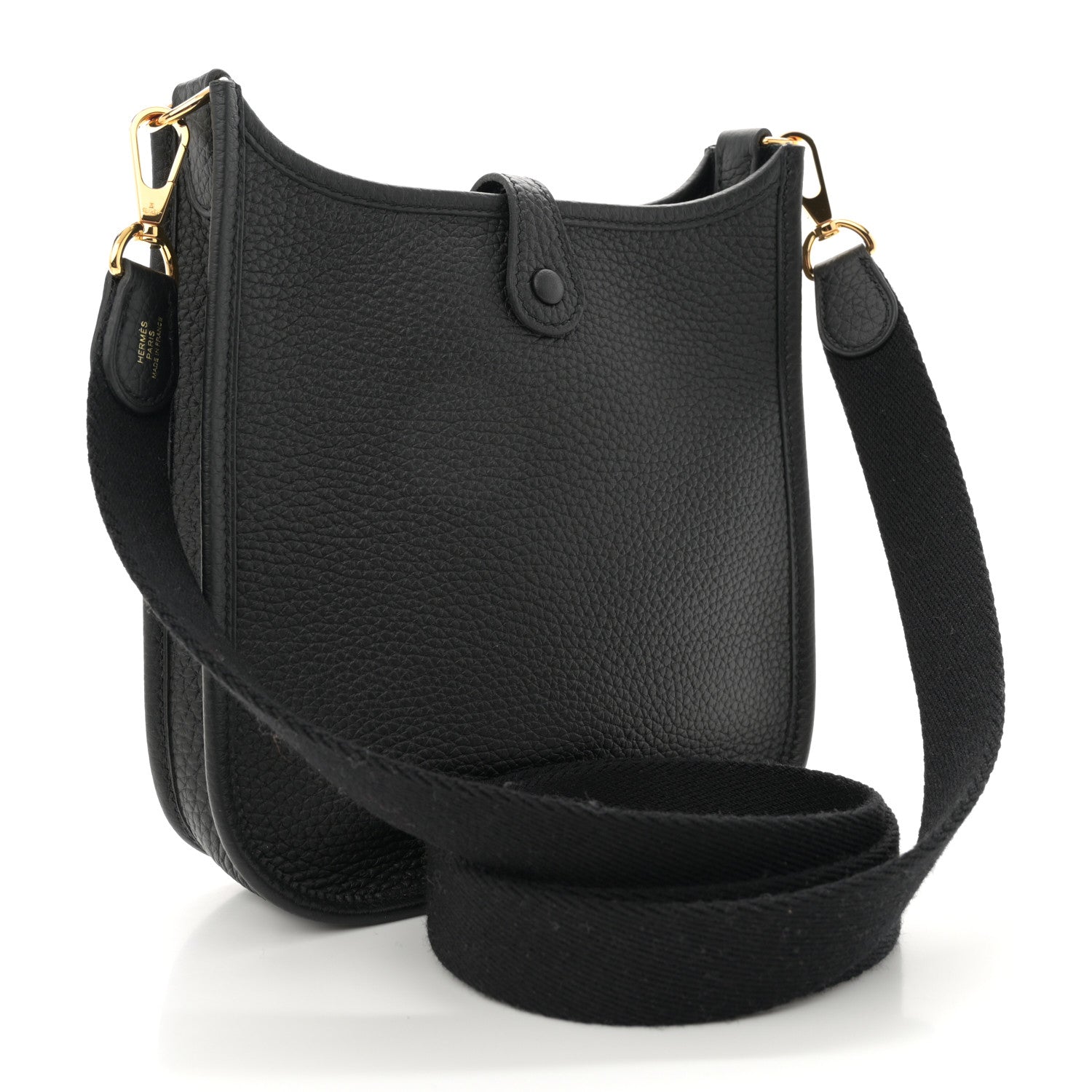 Hermes Taurillon Clemence Evelyne TPM Black 3 of 10