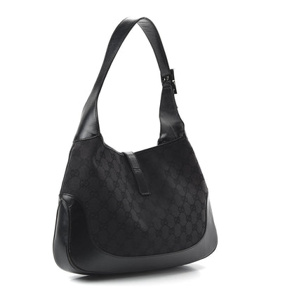 Gucci Monogram Small Jackie O Hobo Black 3 of 10