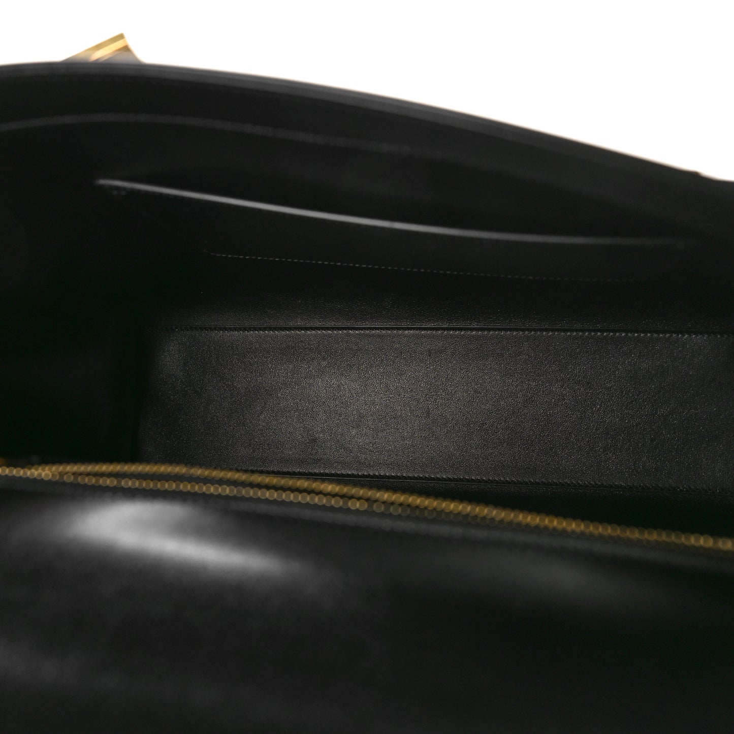 Smooth Calfskin Manhattan Top Handle Black