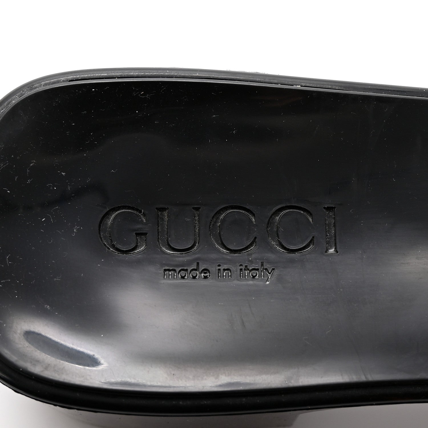 Gucci Rubber Gucci Logo Womens Platform 20/60mm Slide Sandals 39 Black 8 of 8