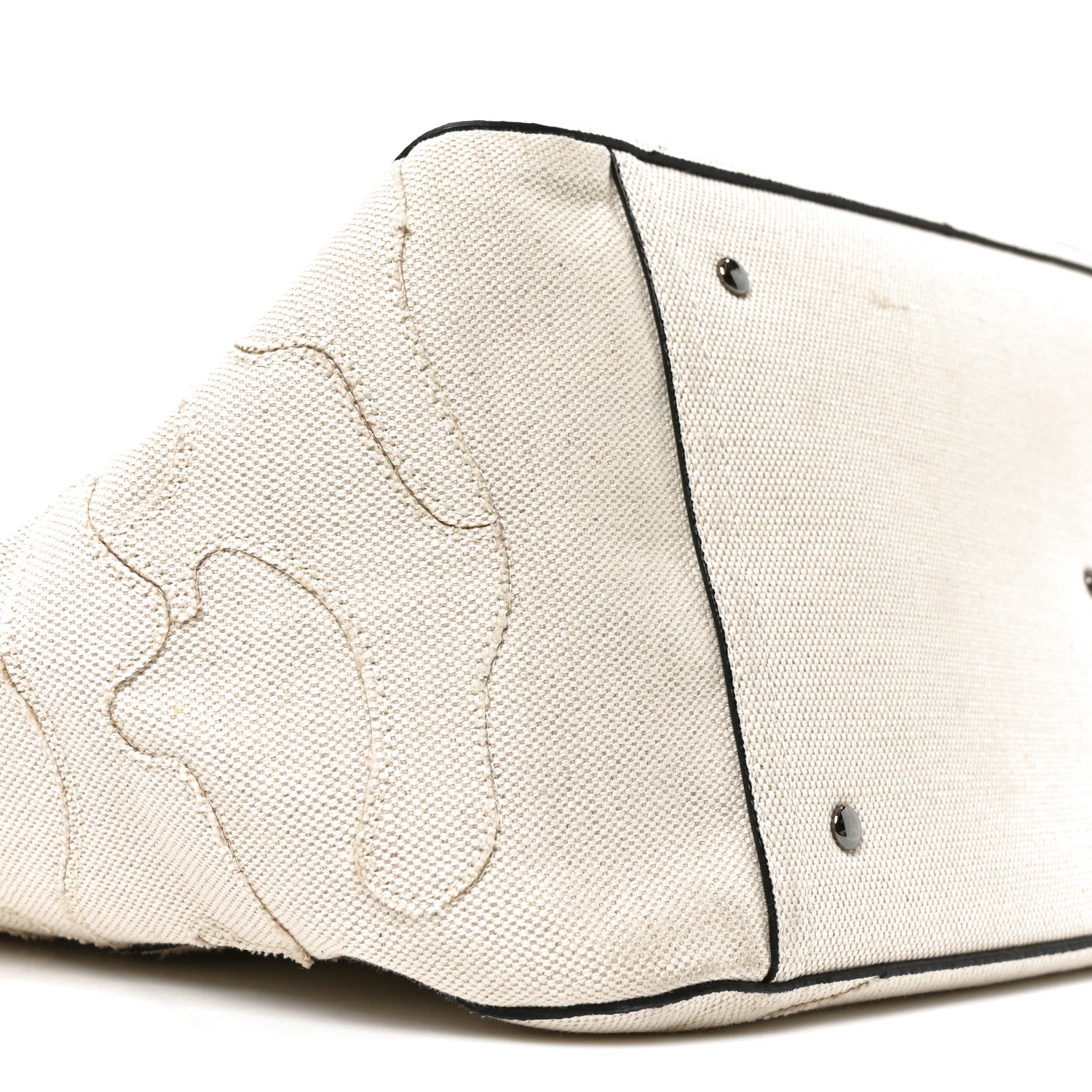 Valentino Garavani Canvas Atelier 07 Camouflage Edition Large Tote Bag Naturale 8 of 9