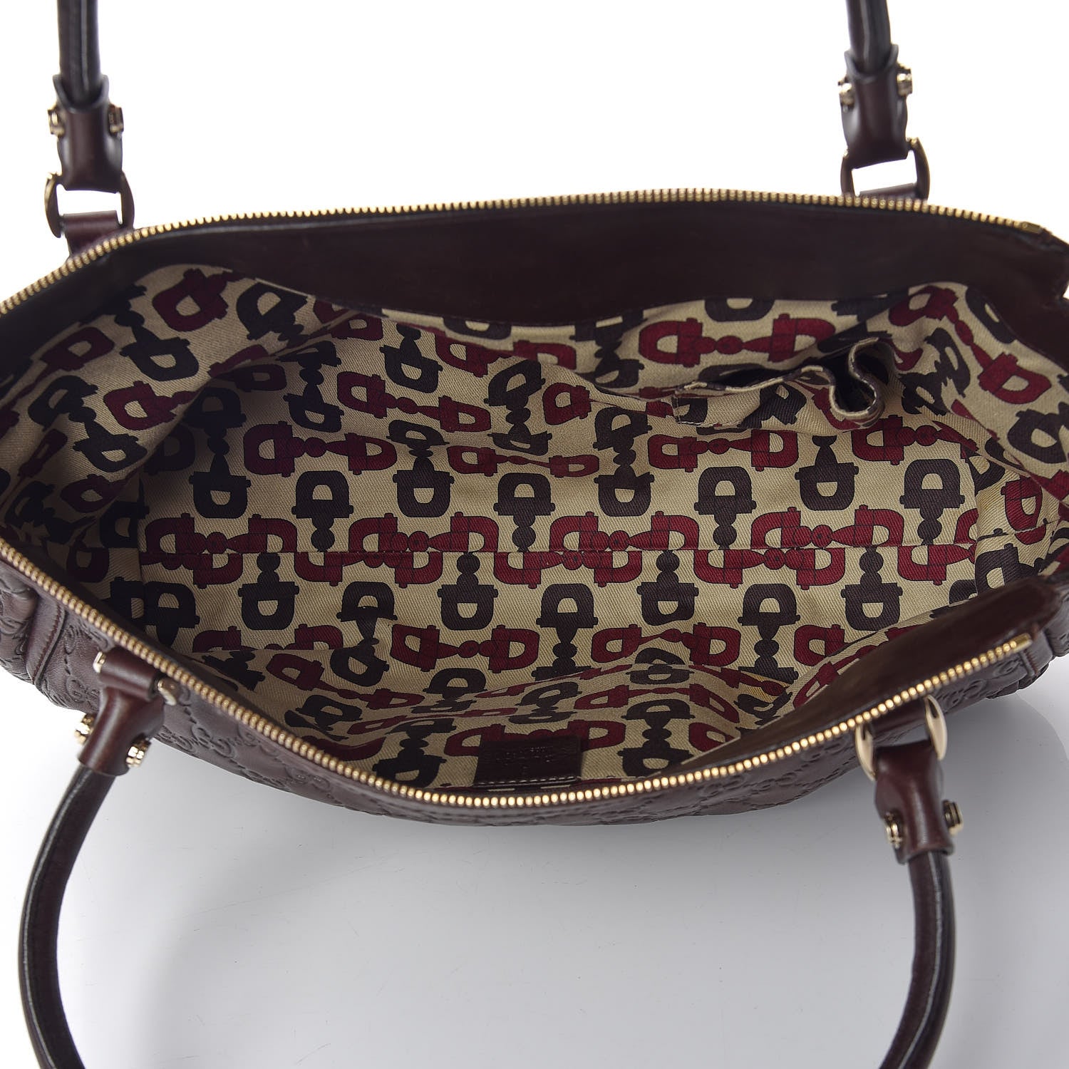 Gucci Guccissima D Ring Tote Chocolate 7 of 9