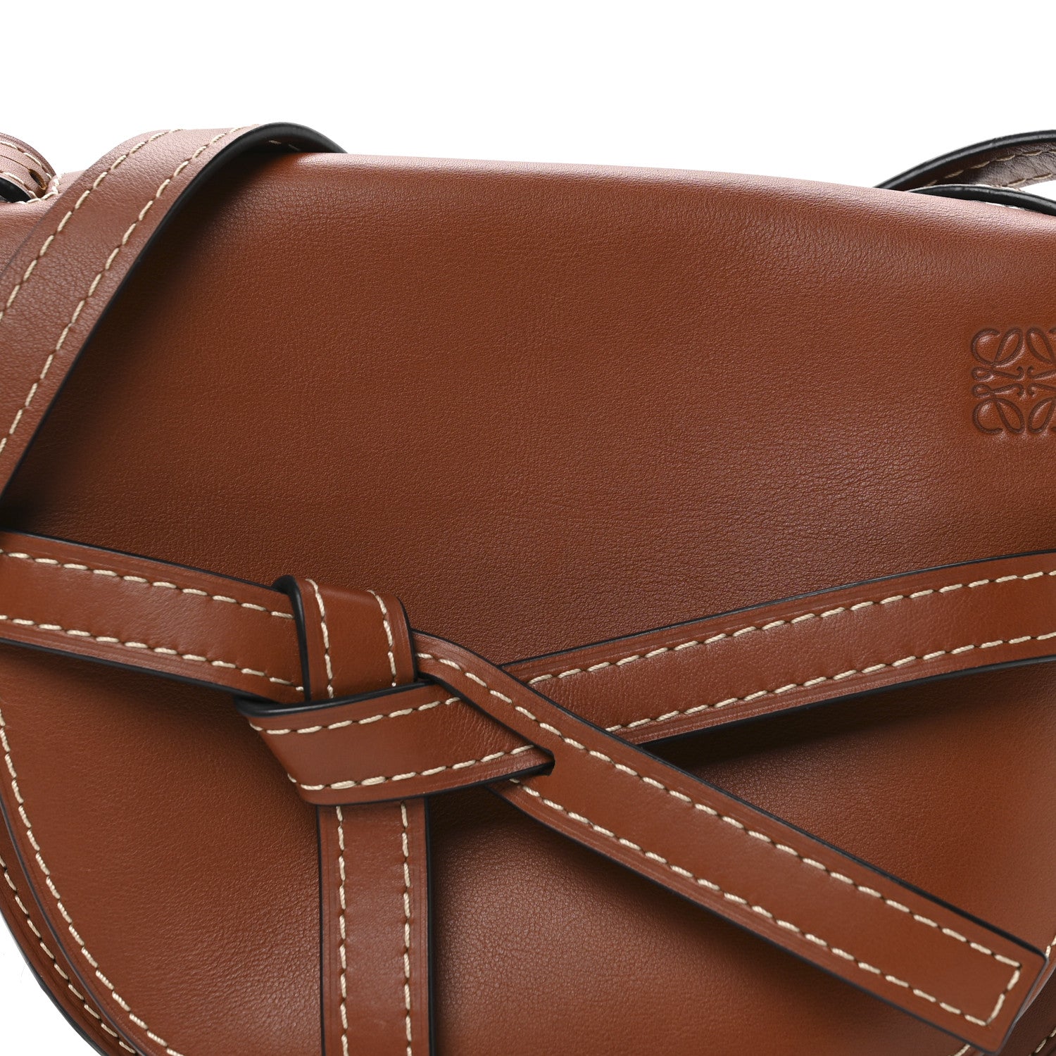 Loewe Calfskin Small Gate Crossbody Bag Rust 8 of 10