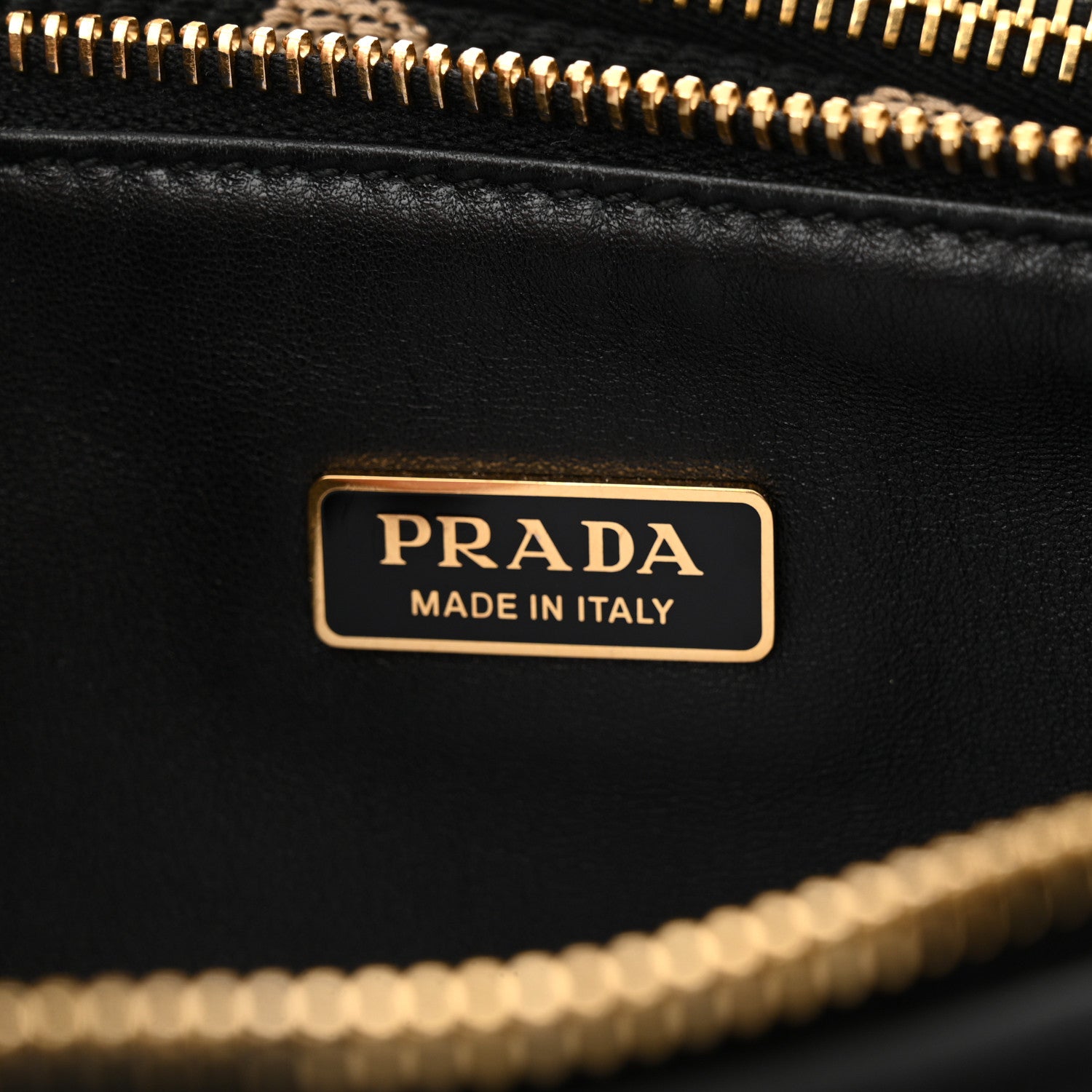 Prada Jacquard Calfskin Triangolo Symbole Embroidered Mini Triangle Double Bag Black Corda 7 of 11