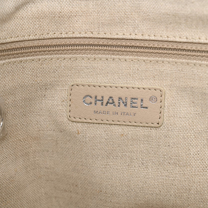 Chanel Mixed Fibers Small Deauville Tote Black 6 of 15