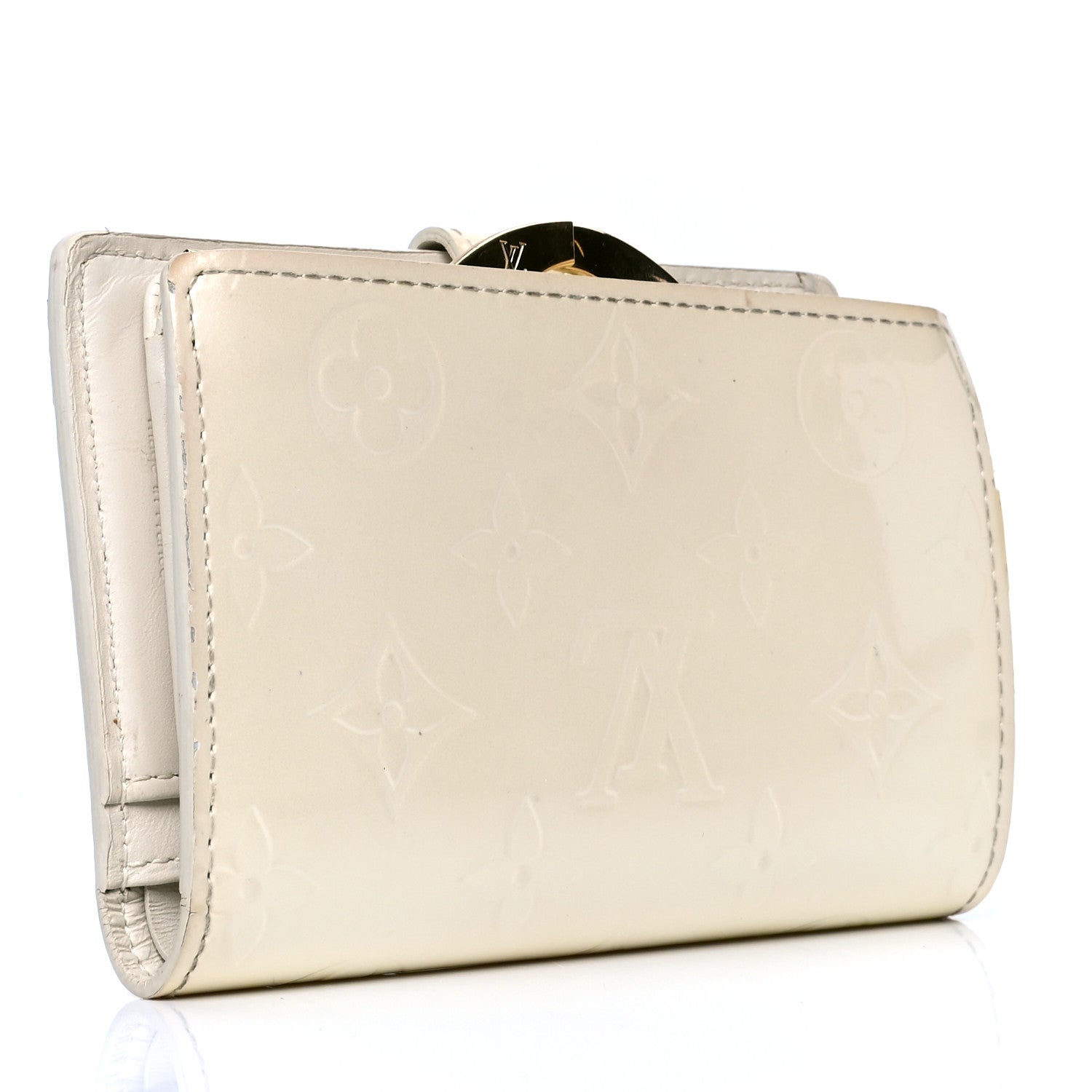 Louis Vuitton Vernis French Purse Wallet Perle 2 of 6