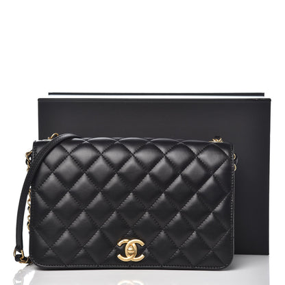 Chanel Calfskin Quilted Medium Everyday Chic Single Flap Black 8 of 8