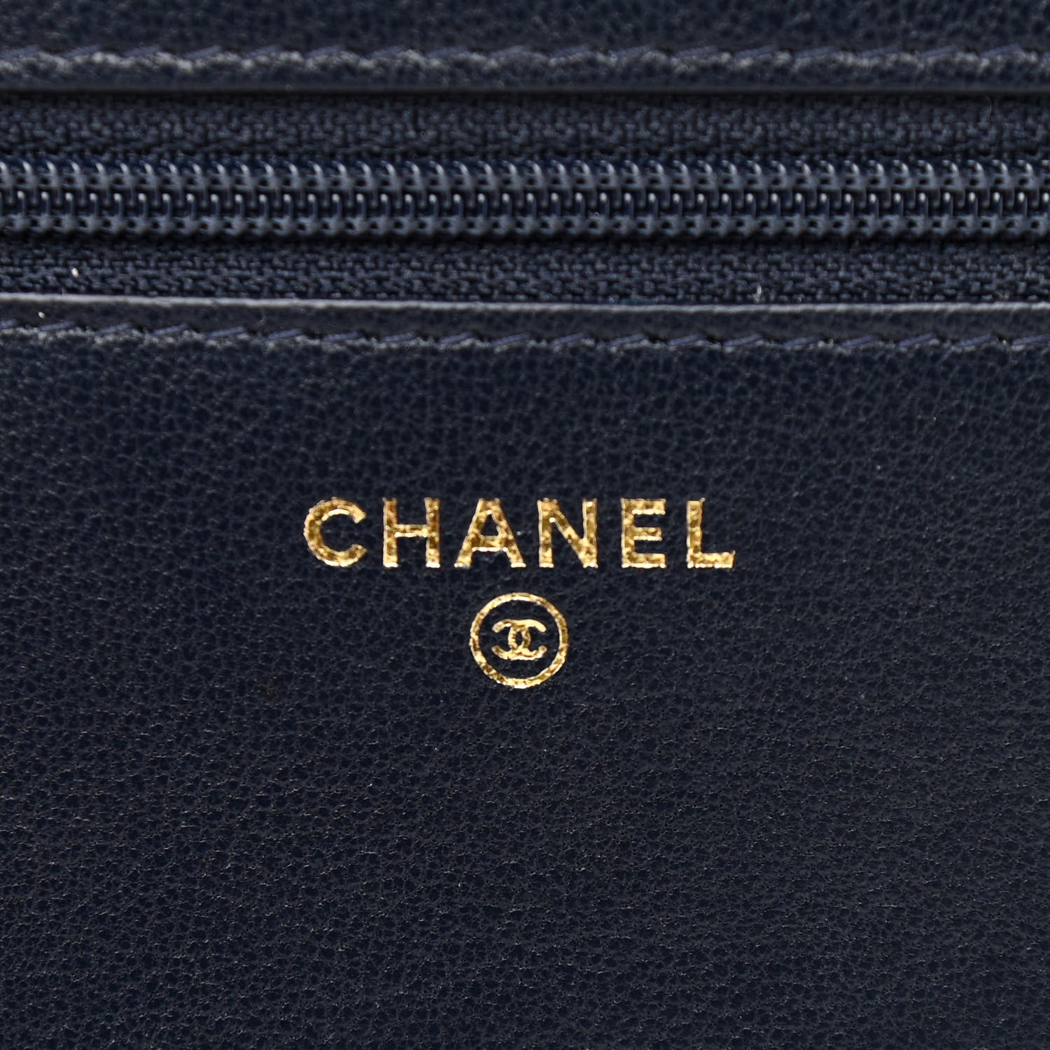 Chanel Sheepskin Quilted Mademoiselle Vintage Wallet On Chain WOC Navy 6 of 13