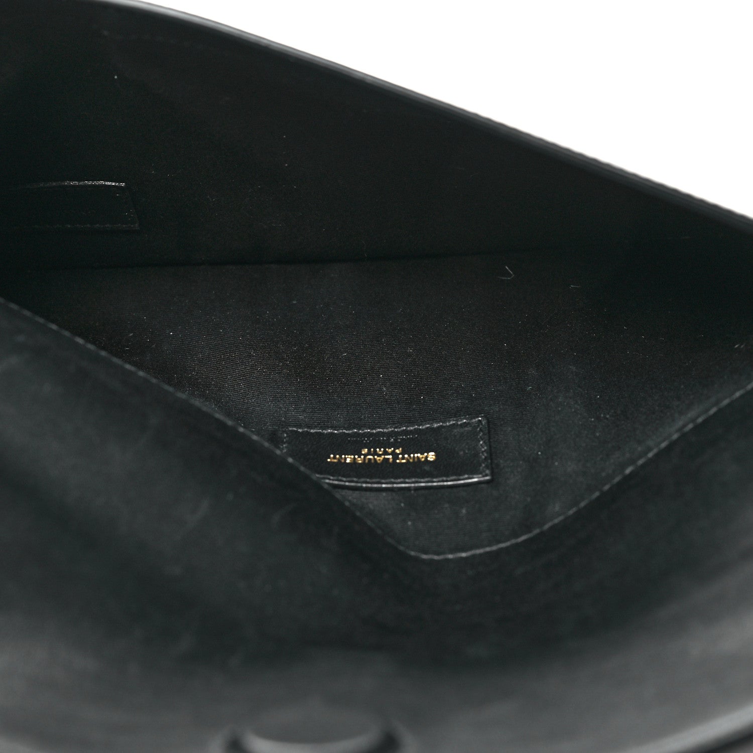 Saint Laurent Patent Calfskin Monogram Uptown Clutch Black 5 of 12