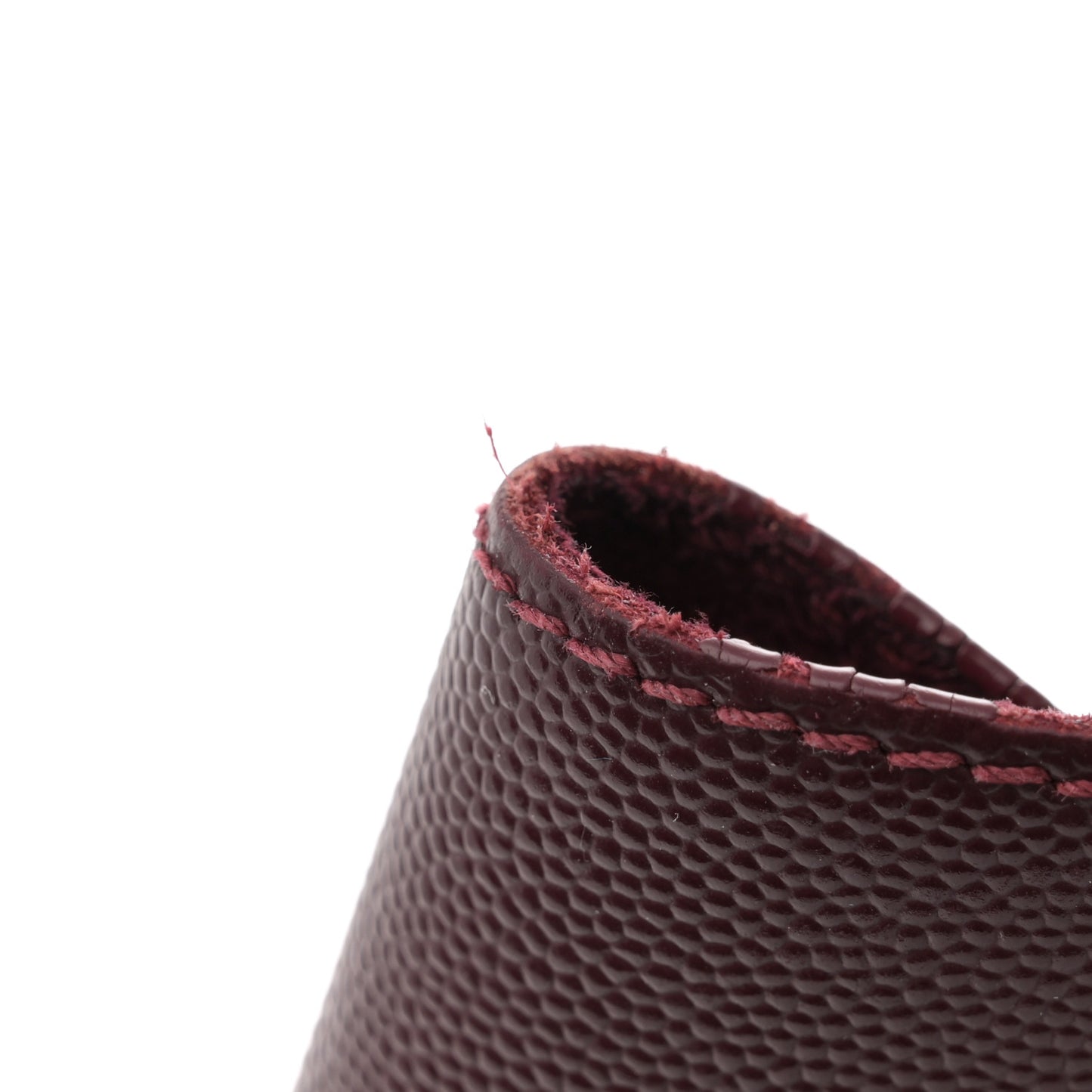 Caviar Small Studded Deauville Tote Burgundy