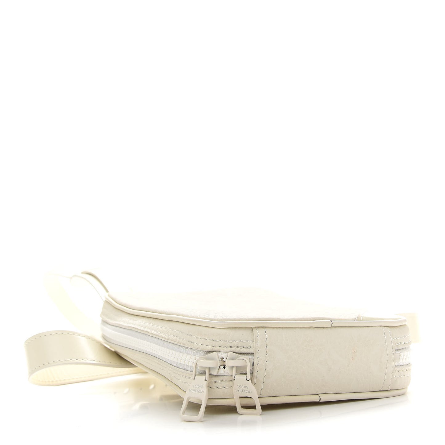 Taurillon Monogram Utility Side Bag Powder White