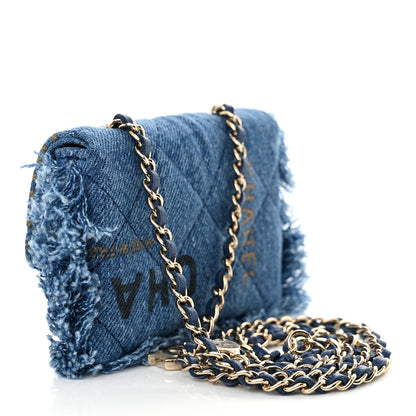 Chanel Denim Quilted Denim Mood Belt Bag Blue Multicolor 3 of 11