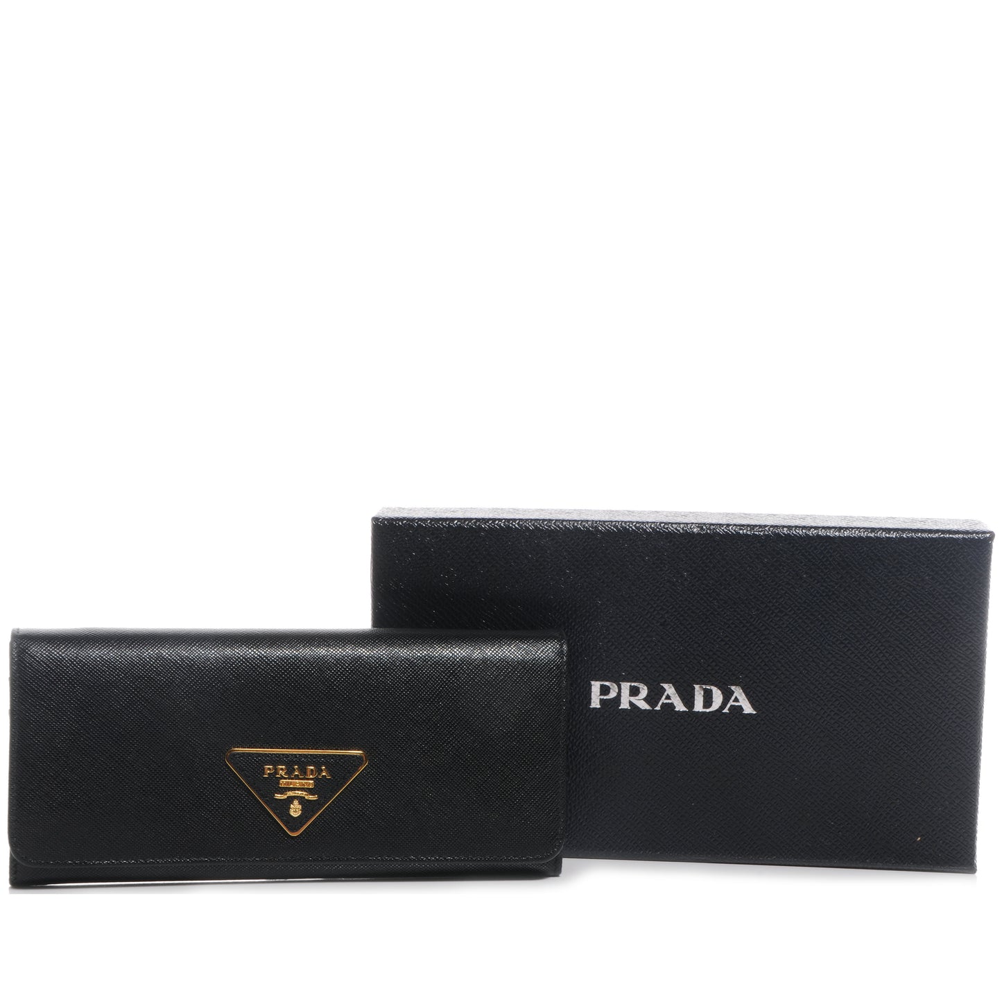 Saffiano Continental Flap Wallet Nero Black