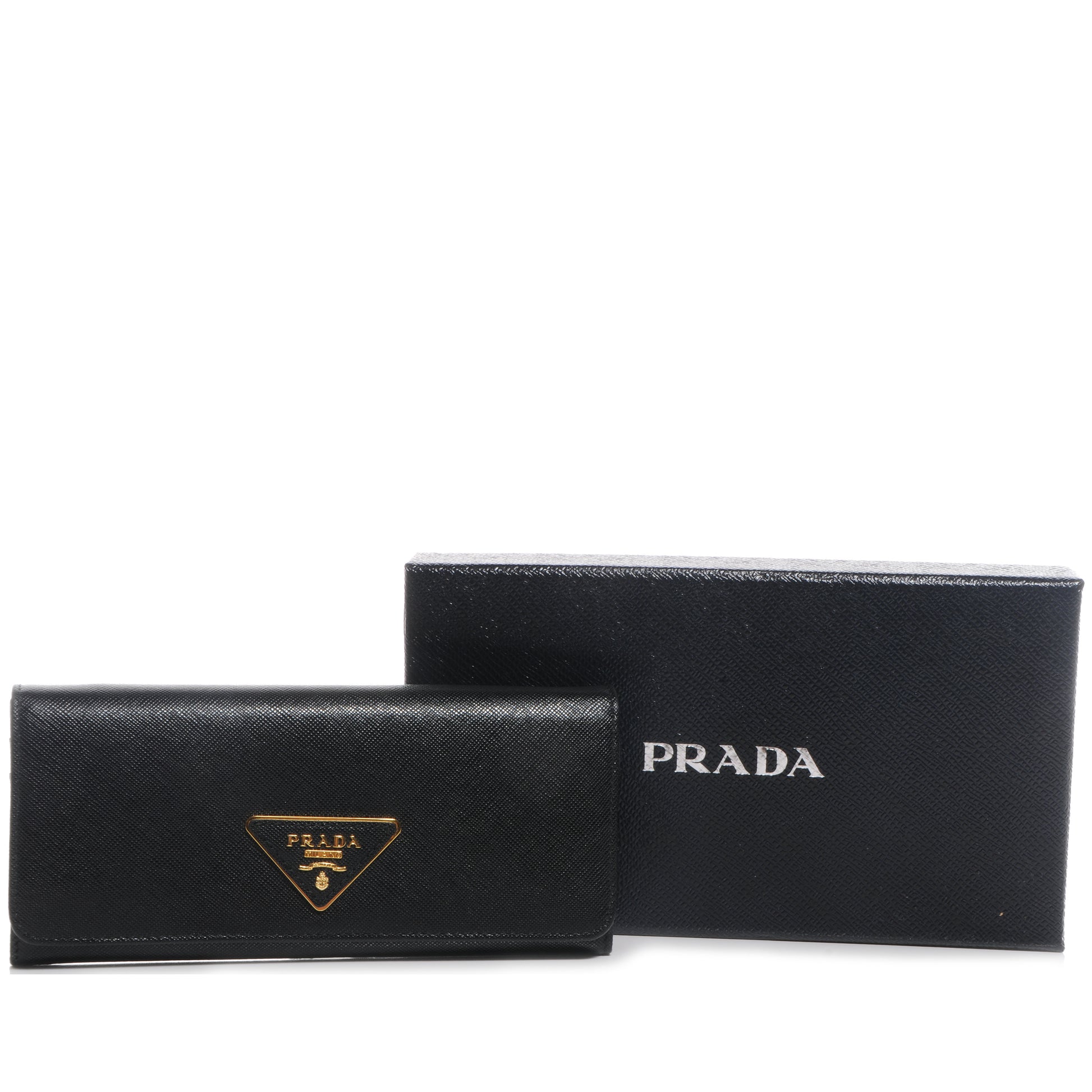 Prada Saffiano Continental Flap Wallet Nero Black 5 of 9