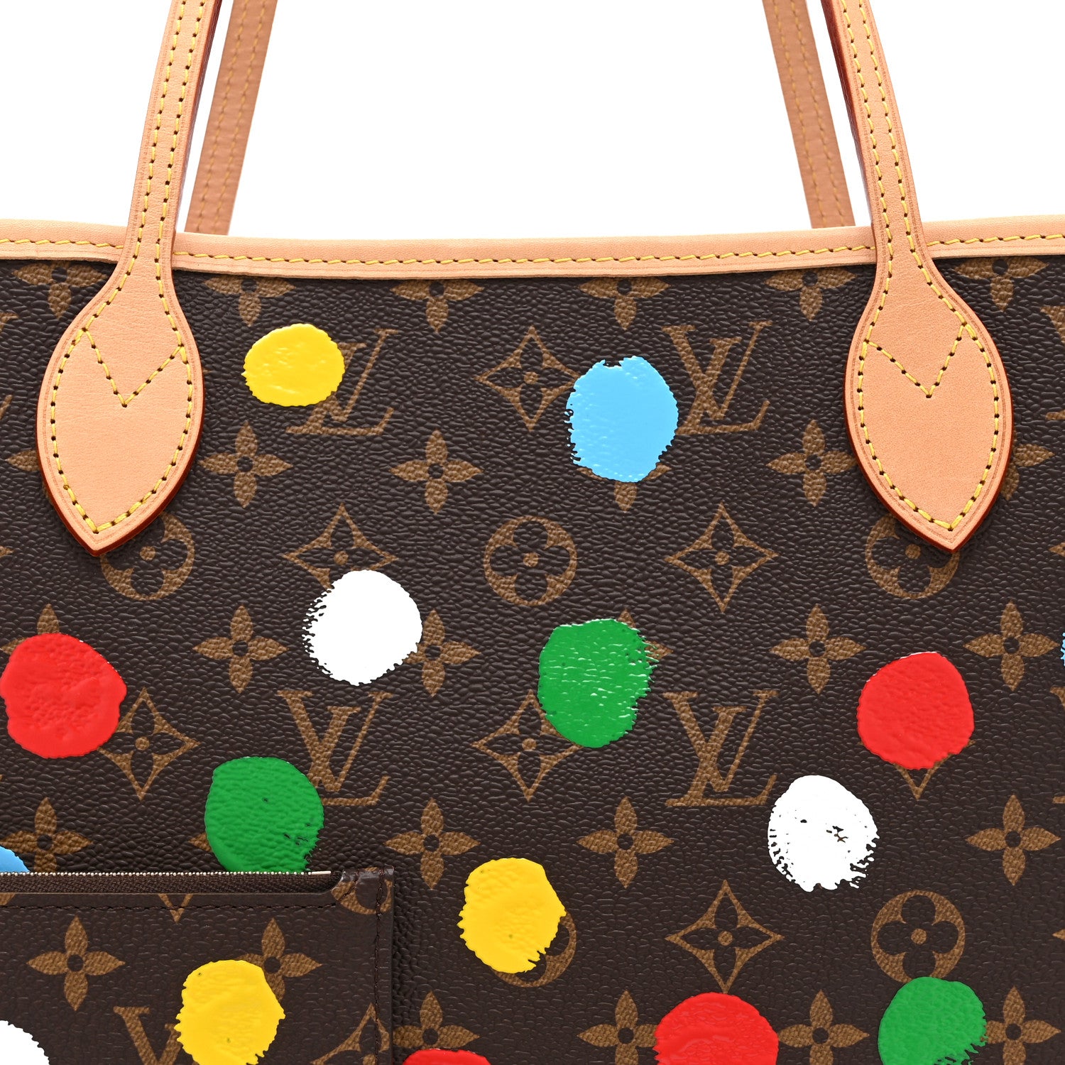 Louis Vuitton LV X YK Monogram Dots Neverfull MM 8 of 10