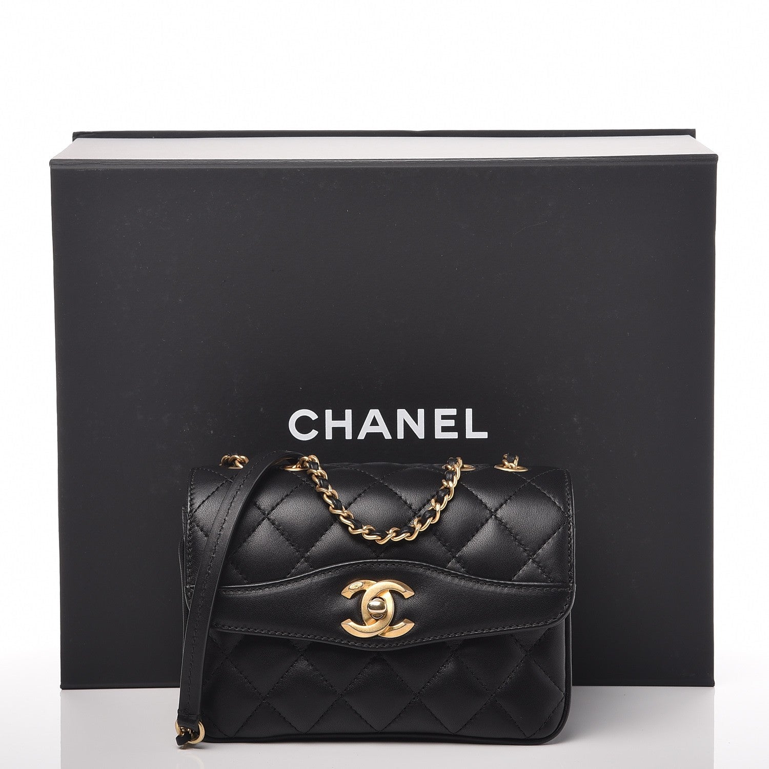 Chanel Lambskin Quilted Small Coco Vintage Flap Black 8 of 8