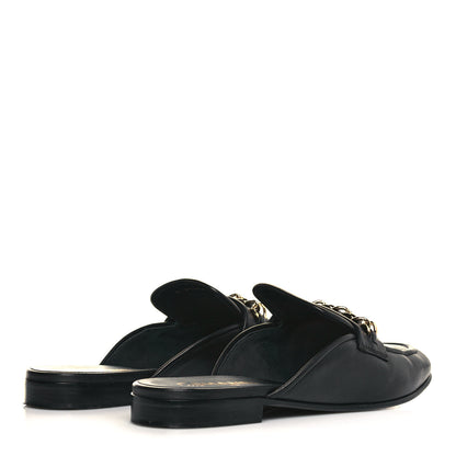 Chanel Lambskin Chain CC Mules 40 Black 4 of 9