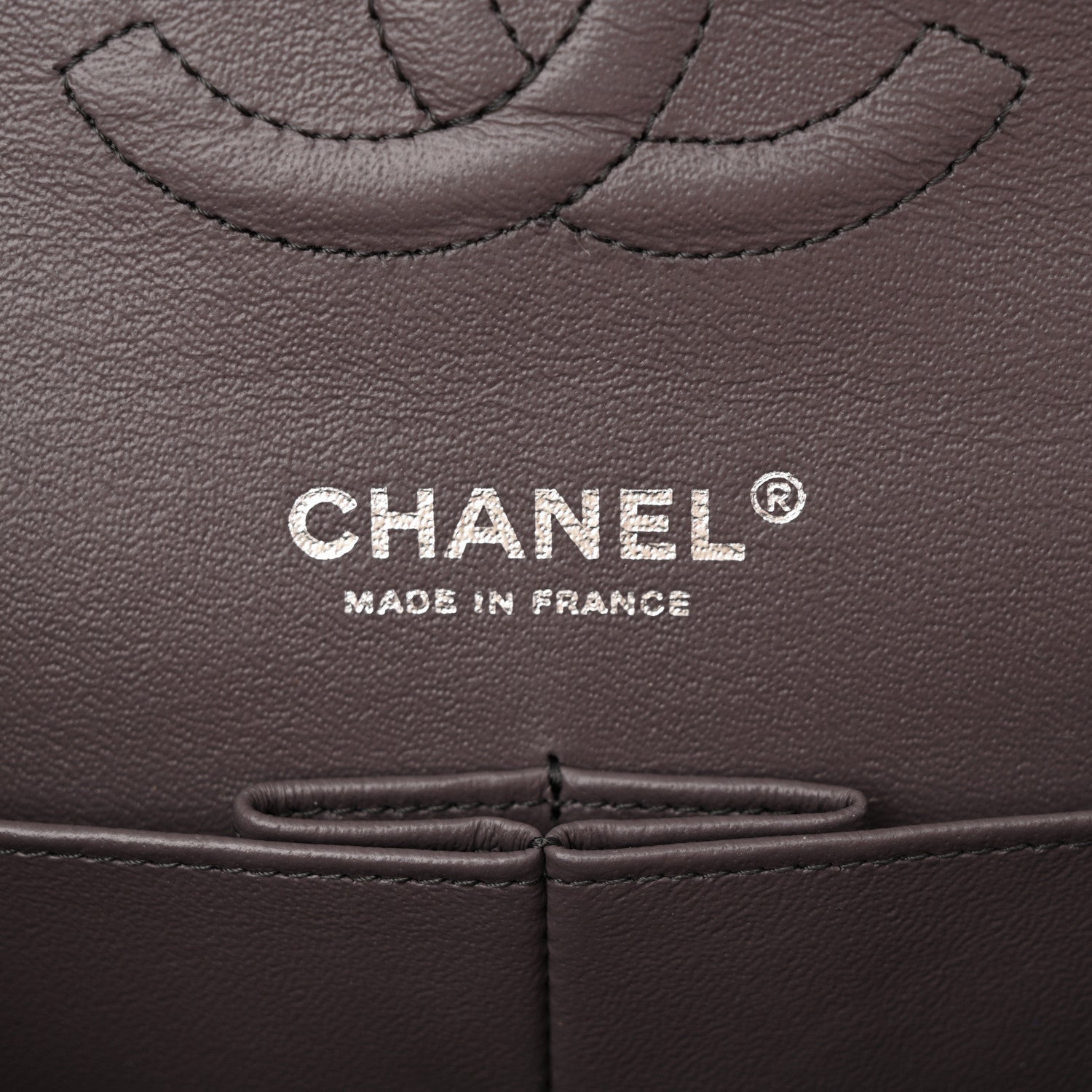 Chanel Iridescent Goatskin Quilted Medium Double Flap Purple 6 of 12