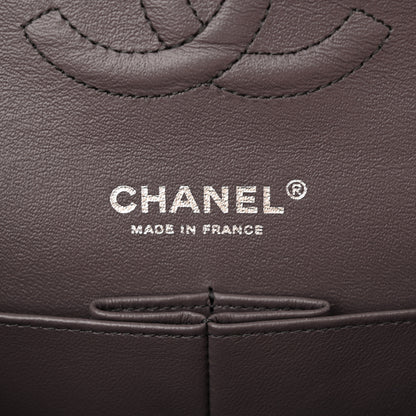 Chanel Iridescent Goatskin Quilted Medium Double Flap Purple 6 of 12