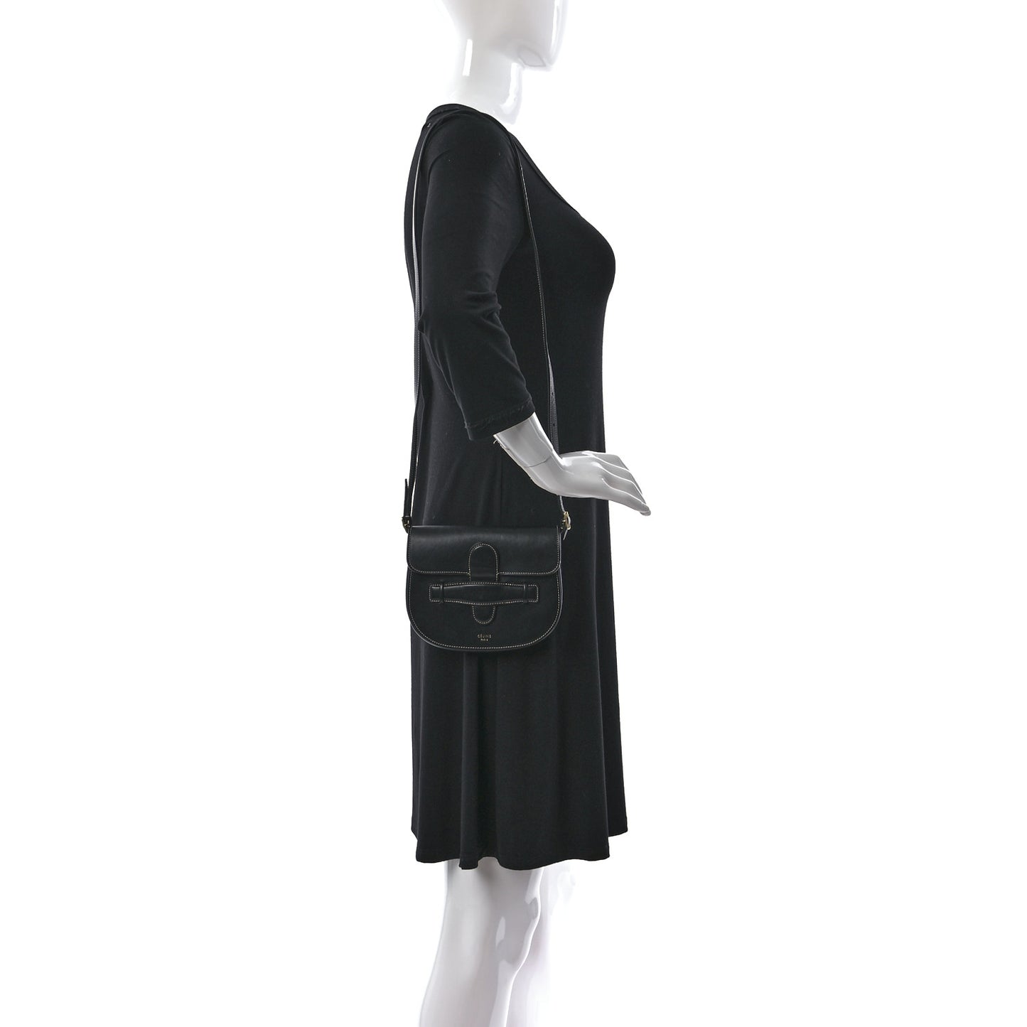 Smooth Calfskin Mini Symmetrical Bag Black