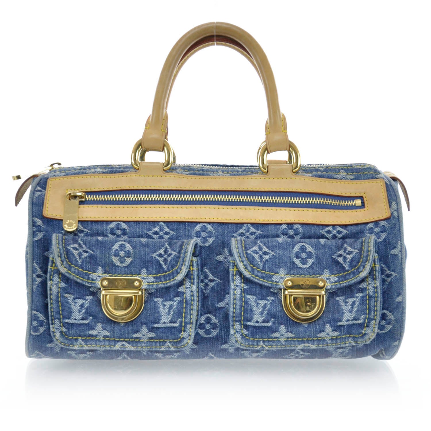 Louis Vuitton Monogram Denim Neo Speedy Blue 1 of 8
