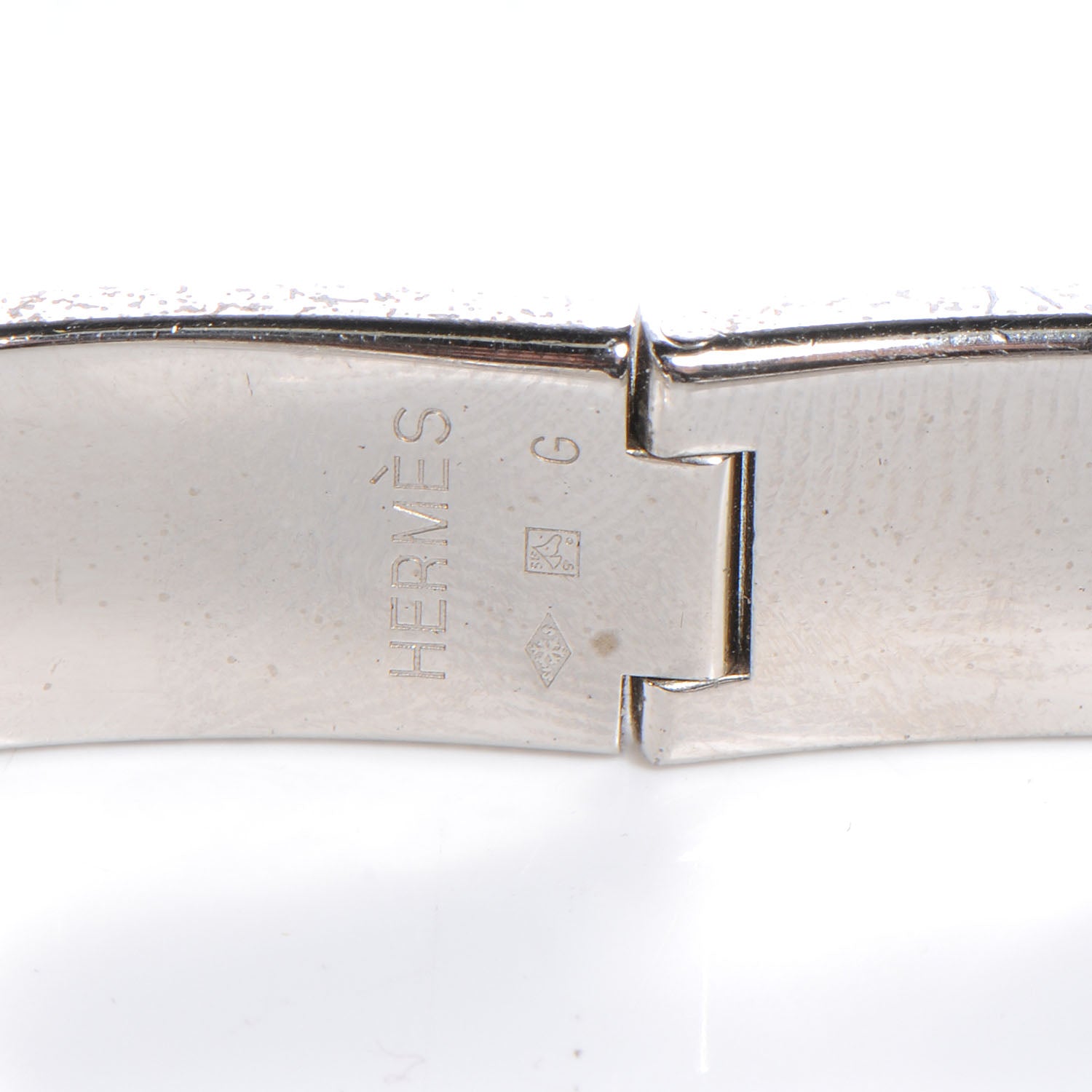 Hermes Enamel Printed Narrow Forest Animals Bracelet 62 Pink 4 of 6