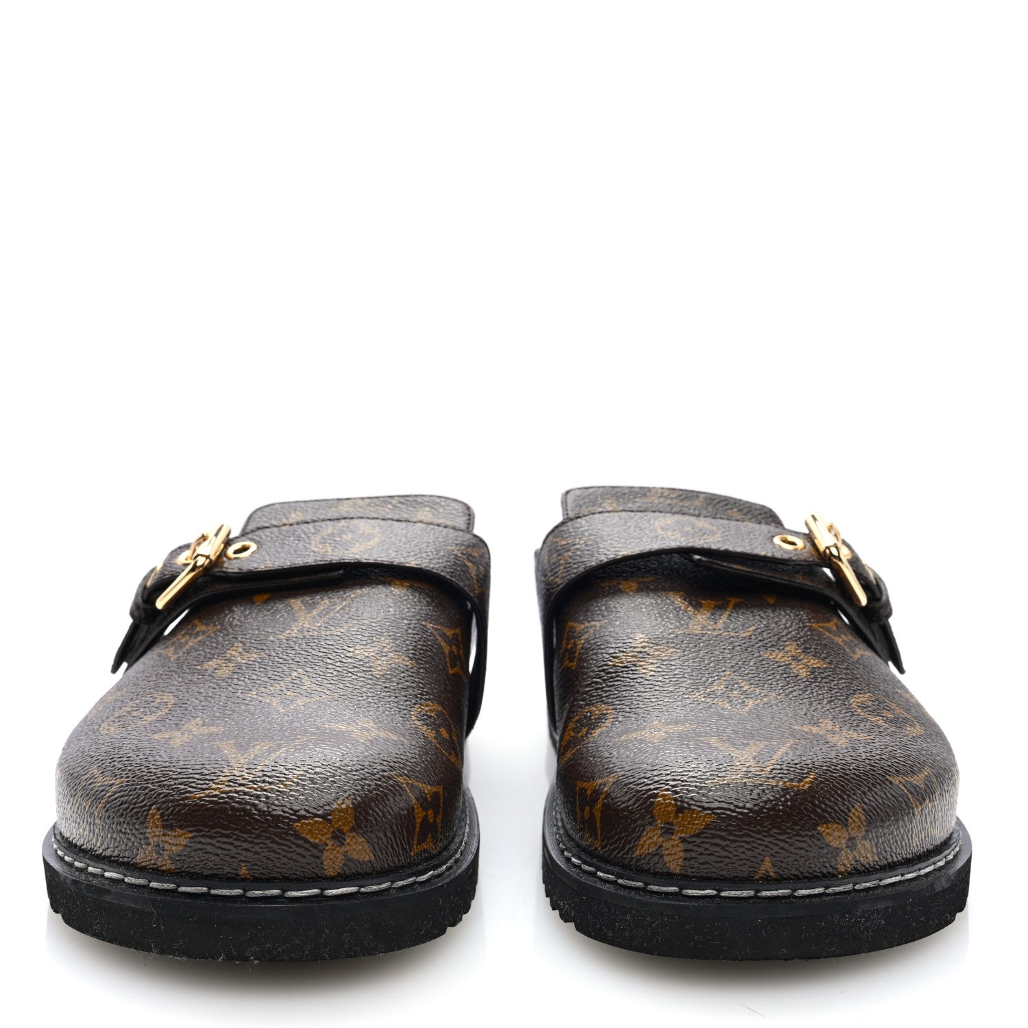 Louis Vuitton Patent Monogram Womens Cosy Flat Comfort Clog Mules 41 Brown 4 of 9