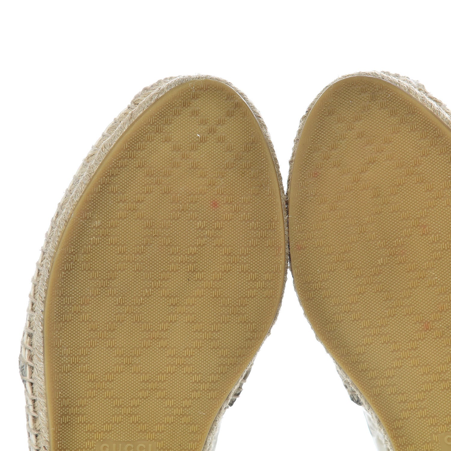 Gucci Guccissima Signature Espadrilles 37.5 Mystic White 9 of 10