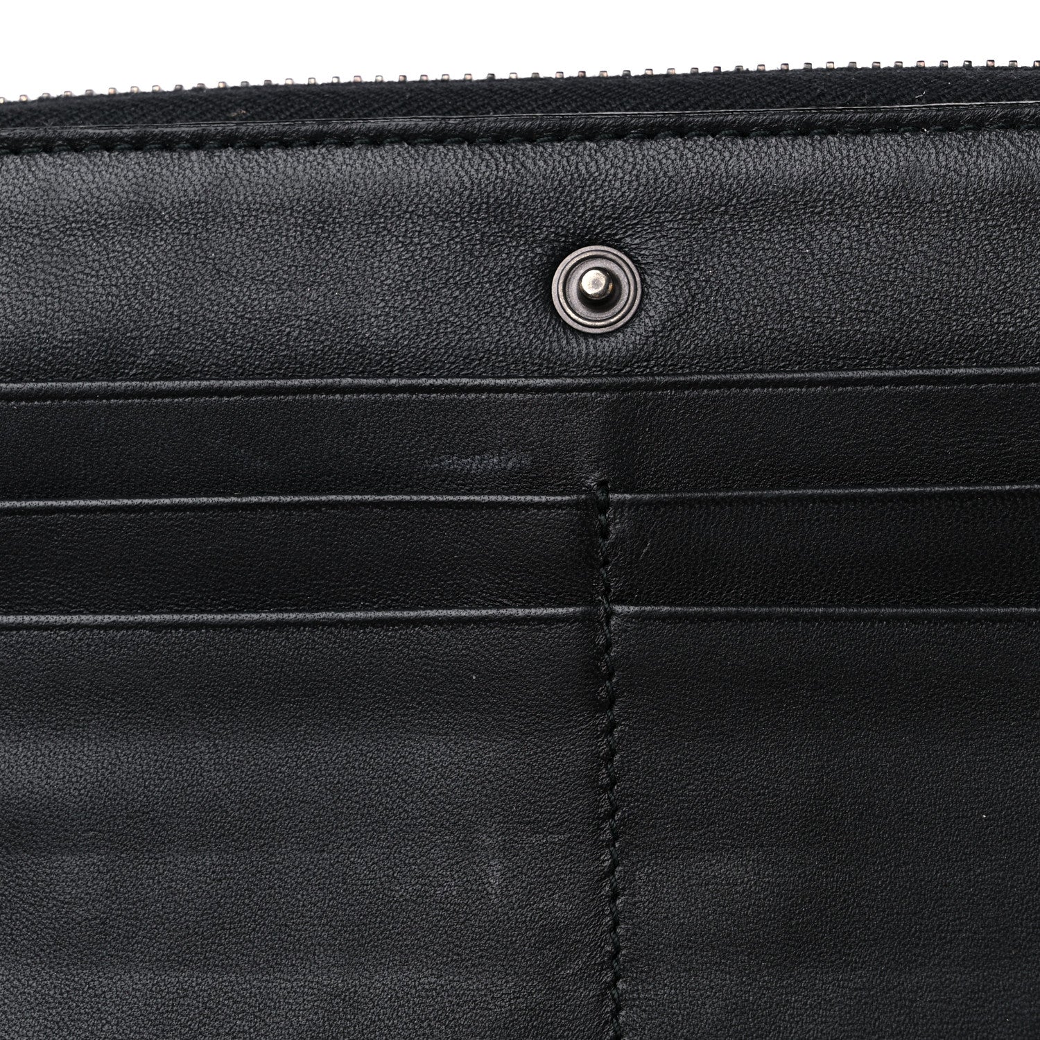 Bottega Veneta Nappa Intrecciato Zip Around Wallet Black 17 of 19