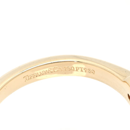 Tiffany 18K Yellow Gold Platinum Diamond .66ct Solitaire Engagement Ring 48 4.5 4 of 4