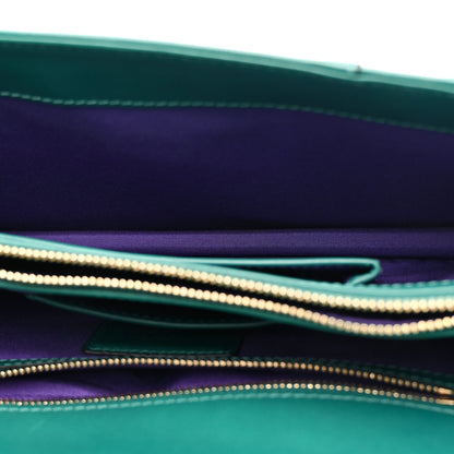 Bulgari Calfskin Serpenti Forever Shoulder Bag Emerald Green 6 of 16