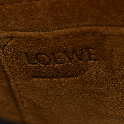 Loewe Calfskin Small Gate Crossbody Bag Oxblood Tan Taupe 6 of 9