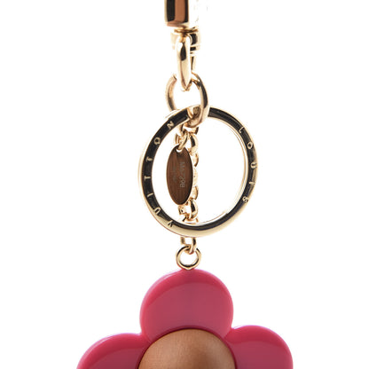 Louis Vuitton Resin Wood Vivienne Bag Charm Pink 4 of 5