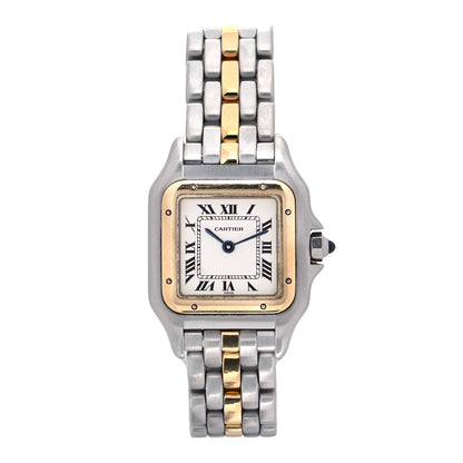 Cartier Stainless Steel 18K Yellow Gold 22mm Panthere Quartz Watch 1 of 4