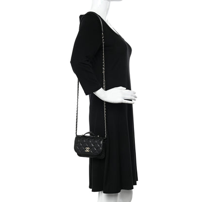 Chanel Caviar Quilted Business Affinity Clutch With Chain Black 2 of 11