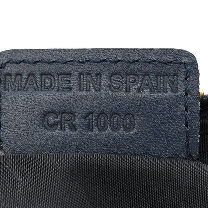 Christian Dior Monogram Mini Saddle Pochette Navy 7 of 13