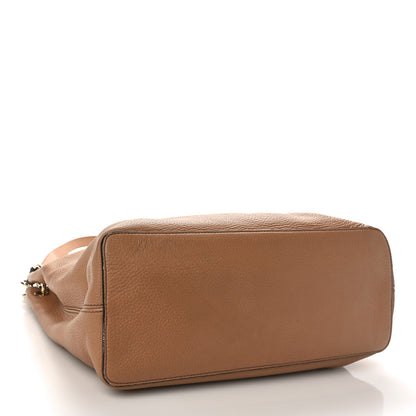 Gucci Pebbled Calfskin Large Soho Hobo Camelia 4 of 12