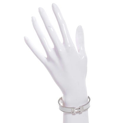 Hermes Enamel Narrow Clic Clac H Bracelet PM White 2 of 5