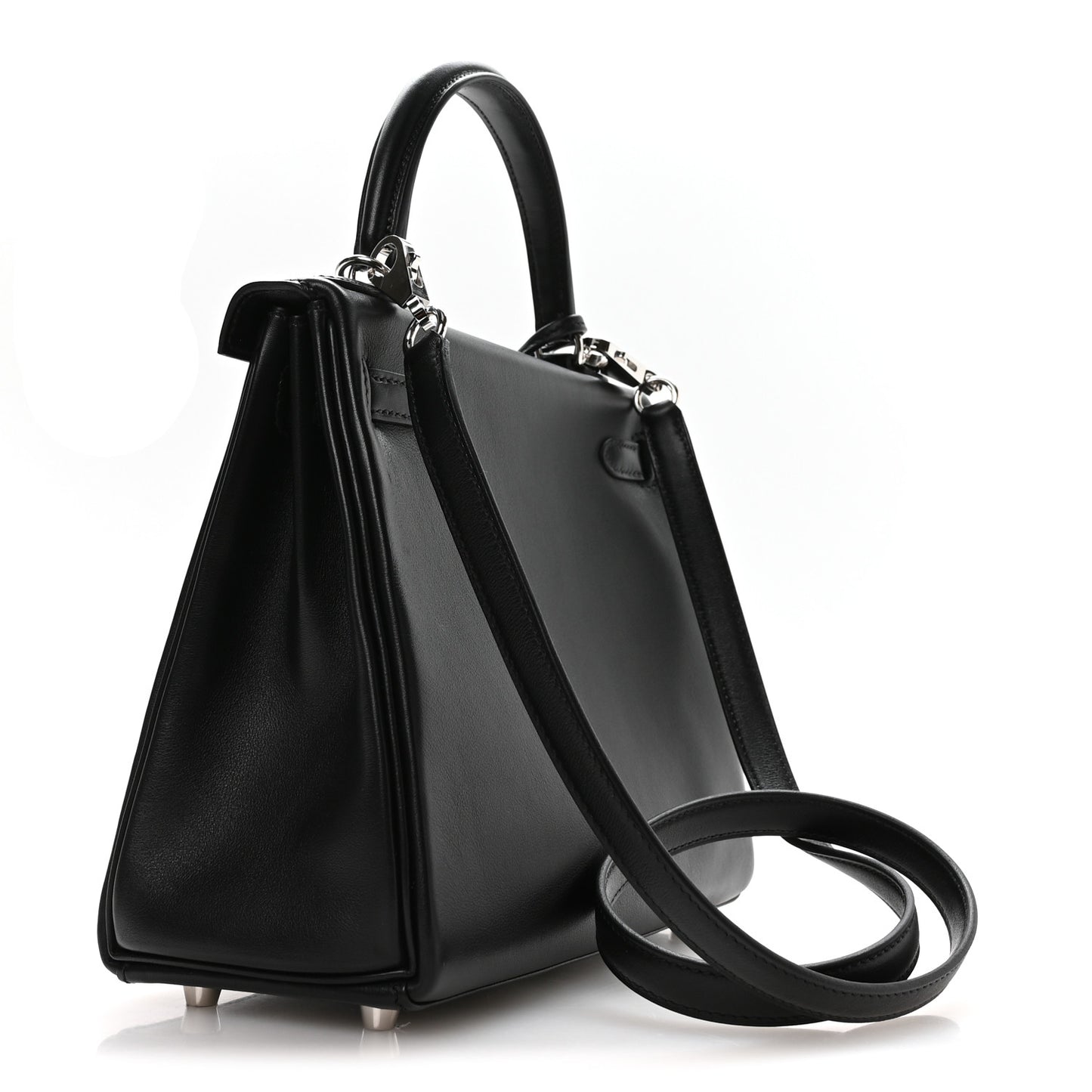Cheri Calfskin Kelly Retourne 25 Black