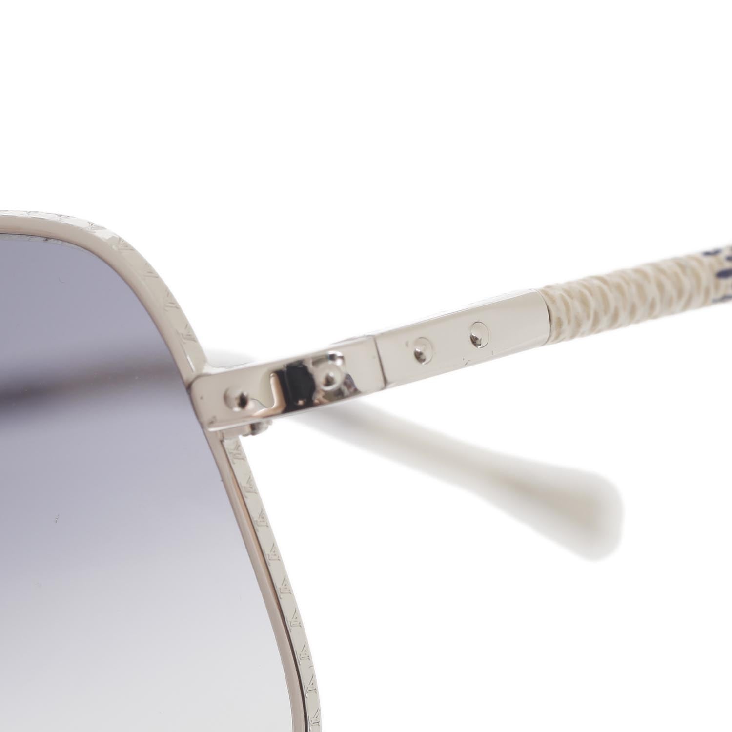 Louis Vuitton Damier Azur Canvas Conspiration Carre Sunglasses 5 of 12