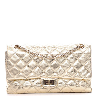 Chanel Metallic Aged Calfskin Quilted 2.55 Reissue 226 Flap Gold 1 of 7