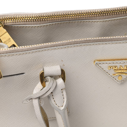 Prada Saffiano Small Galleria Double Zip Tote Talco 22 of 23