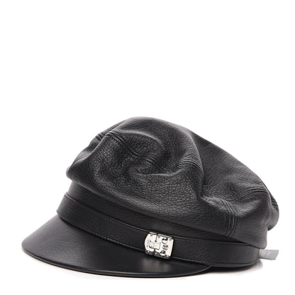 Gucci Calfskin Cellarius Hat S Black 1 of 6