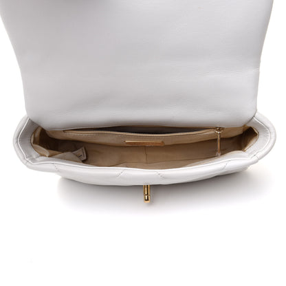 Chanel Lambskin Quilted Medium Chanel 19 Flap White 4 of 10