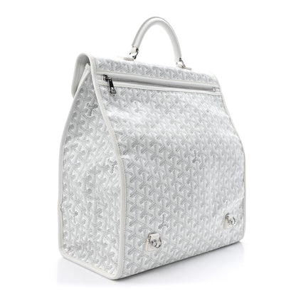Goyard Goyardine Saint Leger Soft Briefcase Backpack White 3 of 9