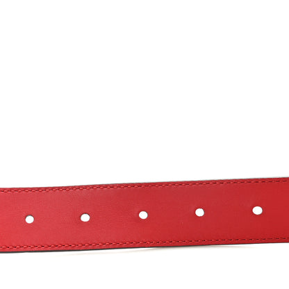 Gucci Moon Calfskin Crystal Dionysus 30mm Belt 105 42 Hibiscus Red 4 of 5